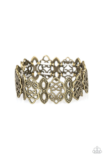 Paparazzi Accessories-When Yin Met Yang - Brass Stretch Bracelet