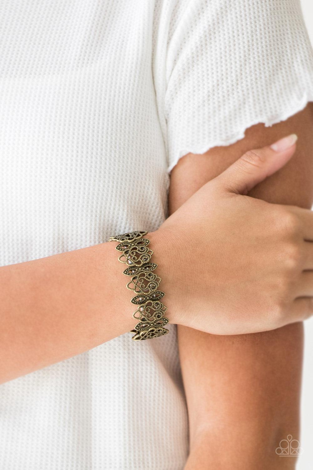 Paparazzi Accessories-When Yin Met Yang - Brass Stretch Bracelet