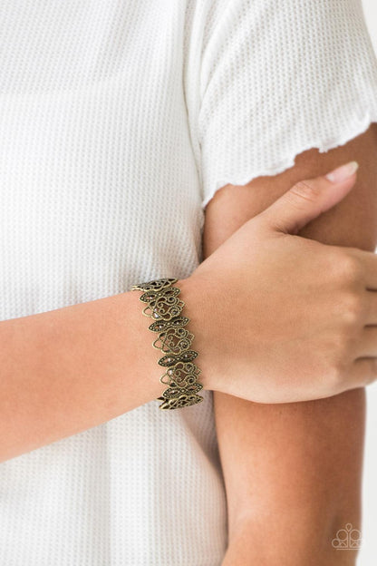 Paparazzi Accessories-When Yin Met Yang - Brass Stretch Bracelet