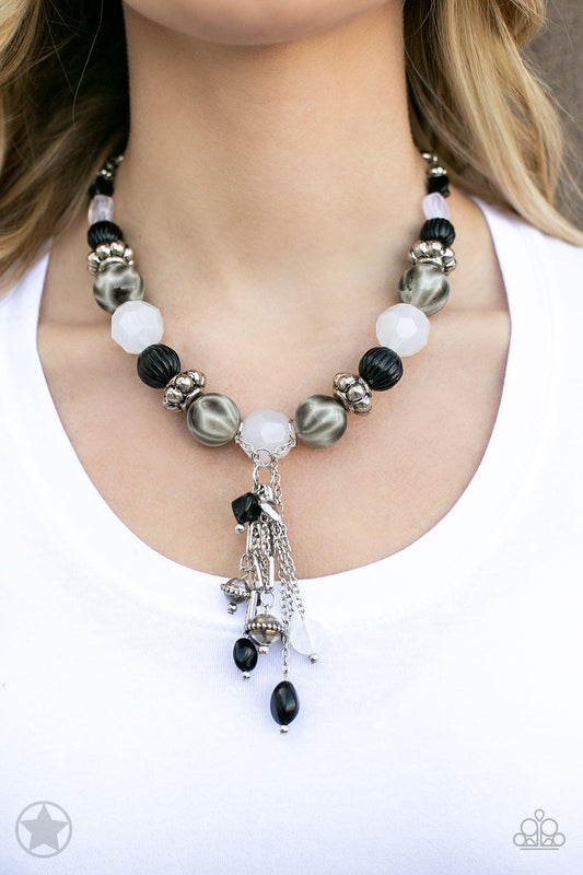 Break A Leg! Black Necklace - Jewelry By Bretta