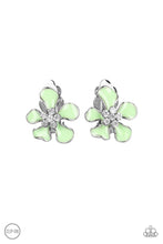 Paparazzi Accessories-Island Iris-Green Clip-On Earrings