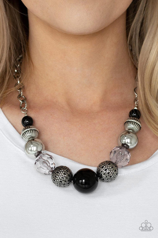 Paparazzi Accessories-Sugar, Sugar - Black Necklace