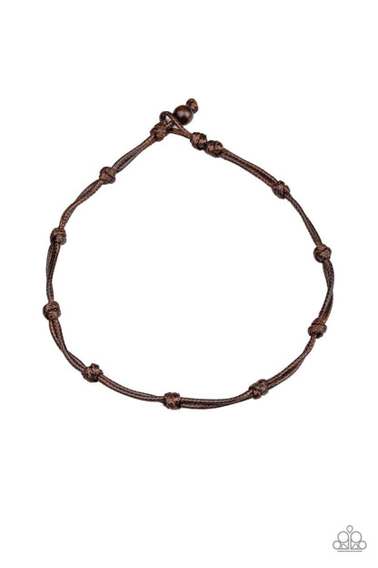 Paparazzi Accessories-In or SCOUT - Brown Necklace - jewelrybybretta