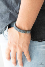 Paparazzi Accessories-What Happens On The Road... - Gray Urban Bracelet