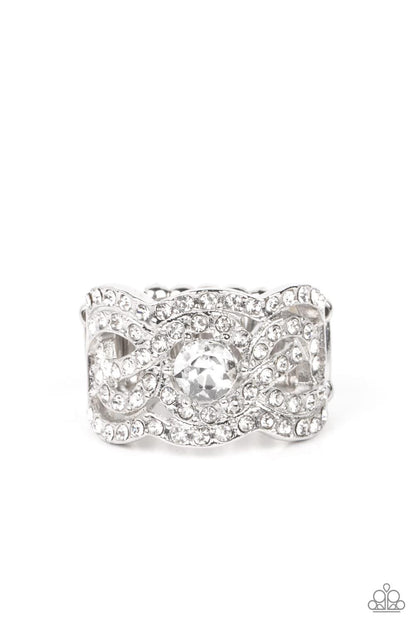 Doting On Dazzle White Ring  - Life Of The Party March 2022 - Jewelry by Bretta