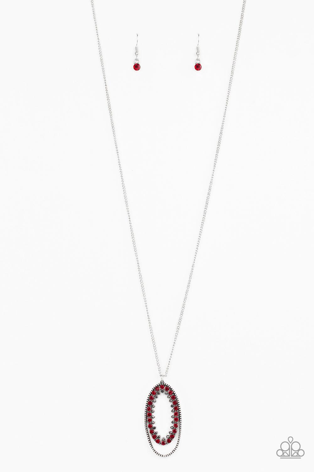 Paparazzi Accessories-Money Mood - Red Necklace