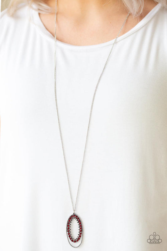 Paparazzi Accessories-Money Mood - Red Necklace