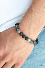 Paparazzi Accessories-Mantra - Black Lava Rock Bracelet