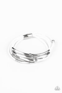 Modern Magnetism White Magnetic Bracelet - Jewelry By Bretta