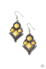 Paparazzi Accessories-So Sonoran - Yellow Earrings - jewelrybybretta