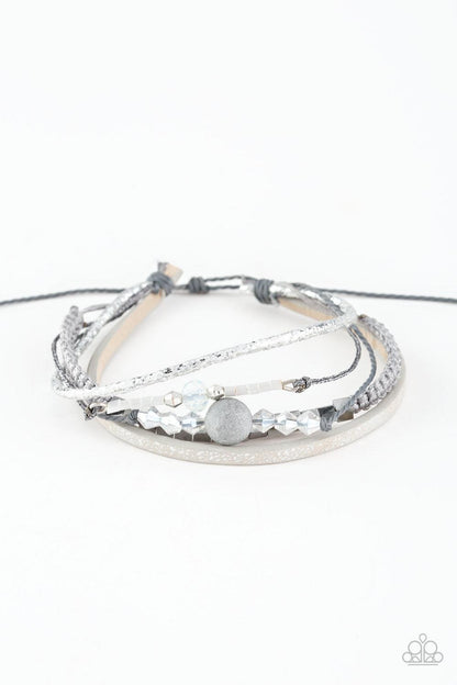 Paparazzi Accessories-Take A SPACEWALK - Silver Urban Bracelet - jewelrybybretta