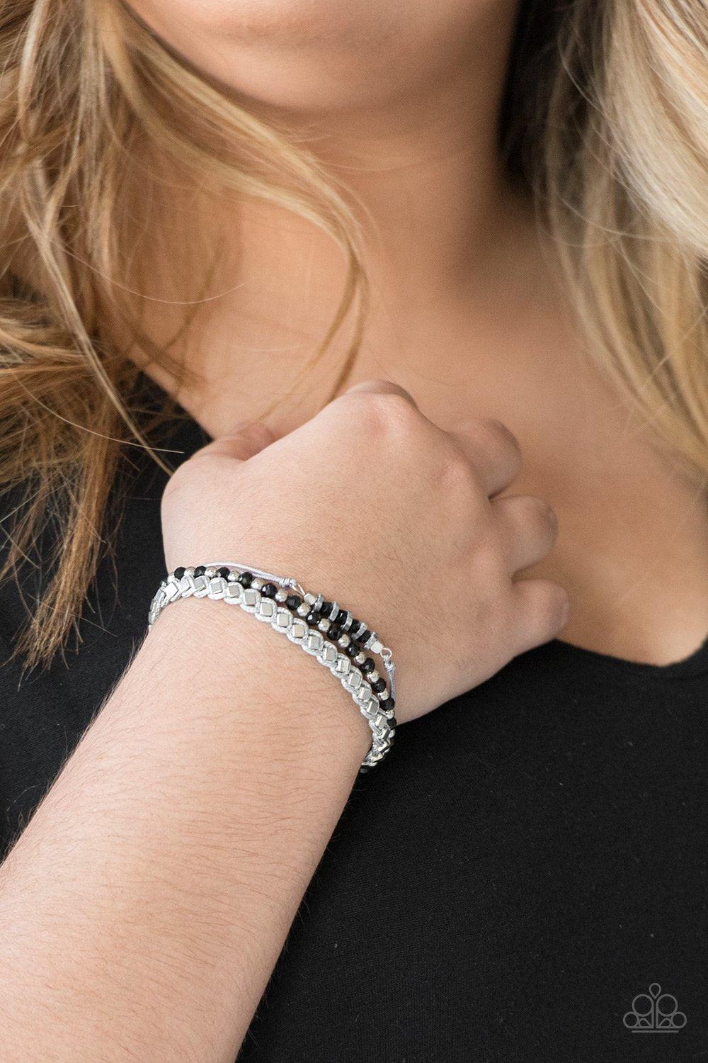 Paparazzi Accessories-Ultra Modern - Black Urban Bracelet