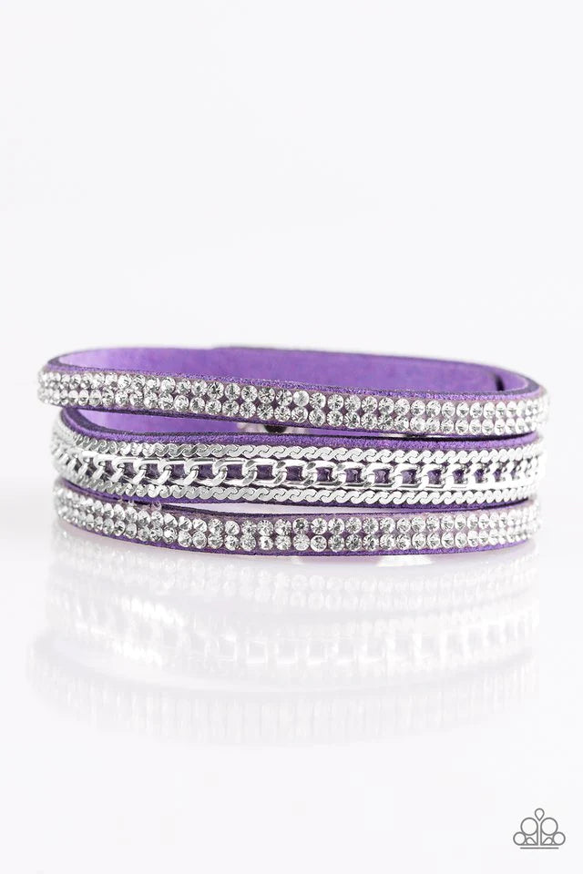 Unstoppable Purple Bracelet - Jewelry by Bretta