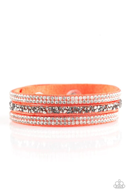 Mega Glam Orange Bracelet - Jewelry by Bretta - Jewelry by Bretta