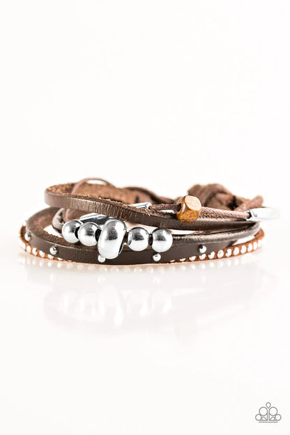 Long Road Home Brown Bracelet - Jewelry by Bretta