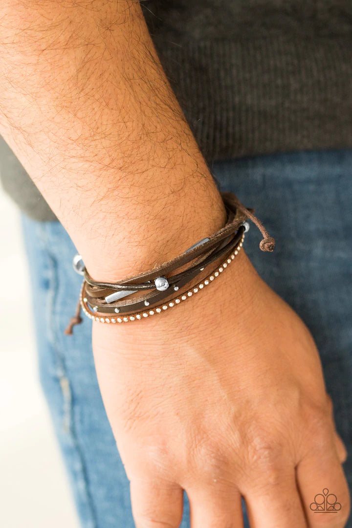 Long Road Home Brown Bracelet - Jewelry by Bretta