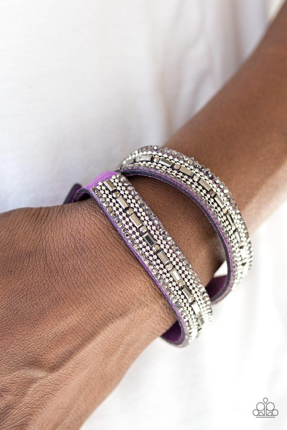 Shimmer and Sass - Purple Bracelet - Jewelry by Bretta