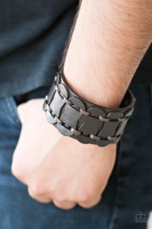 Traffic Control Brown Bracelet - Jewelry by Bretta