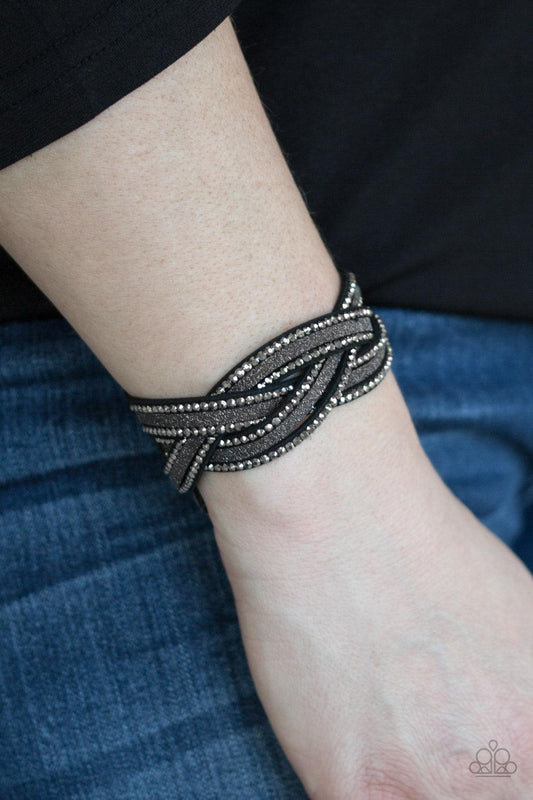  Paparazzi Accessories-Girls Do It Better - Black Bracelet