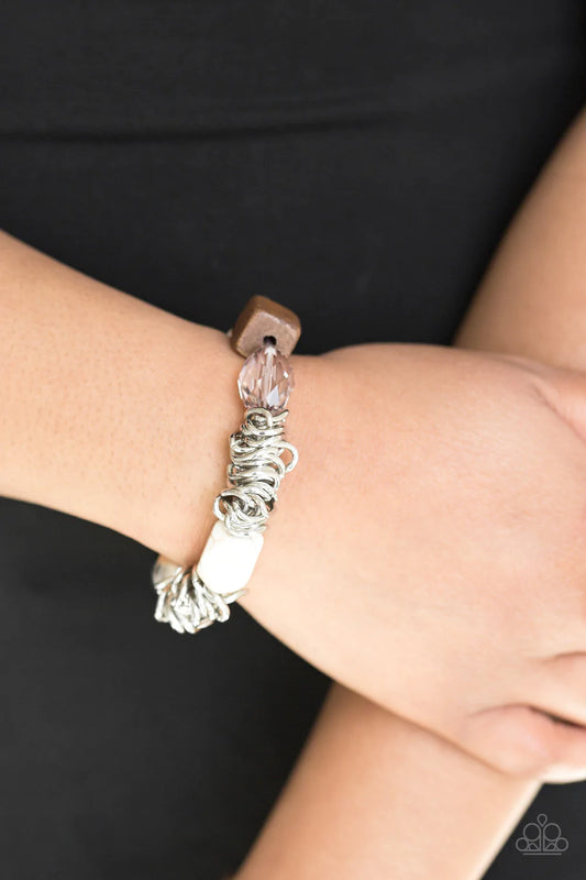 Mesmerizingly Magmatic White  Bracelet - Jewelry by Bretta - Jewelry by Bretta
