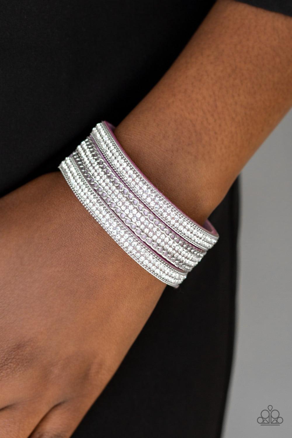 Paparazzi Accessories-Dangerously Drama Queen - Purple Bracelet