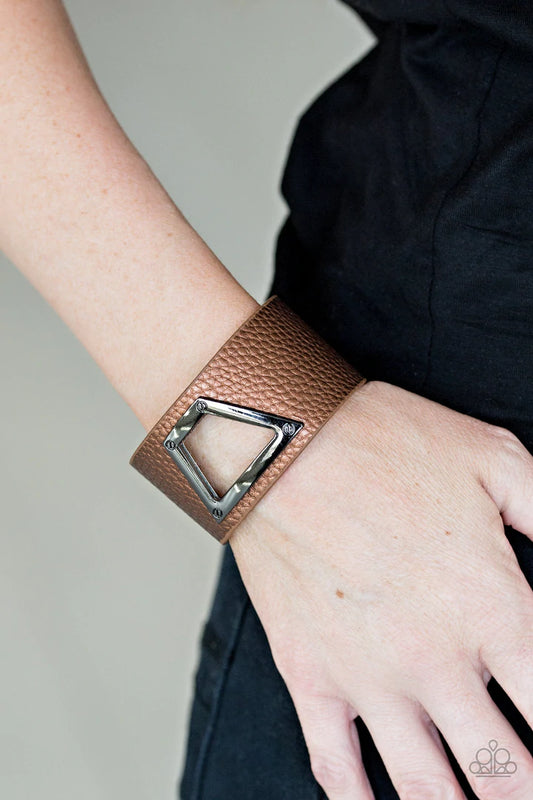 Power Play Brown Bracelet - Jewelry by Bretta