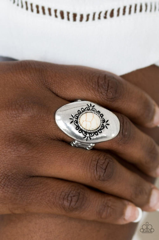 Paparazzi Accessories-Stone Gardens - White Ring