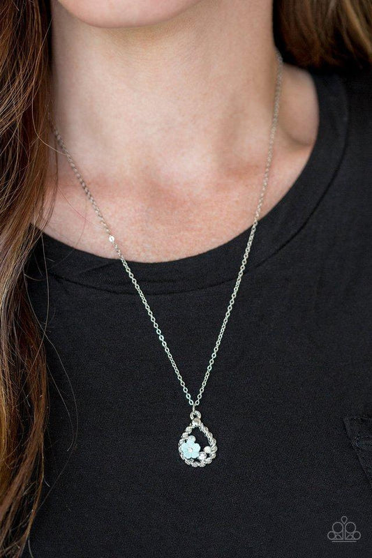 Serene Spring Showers Blue Necklace - Jewelry by Bretta