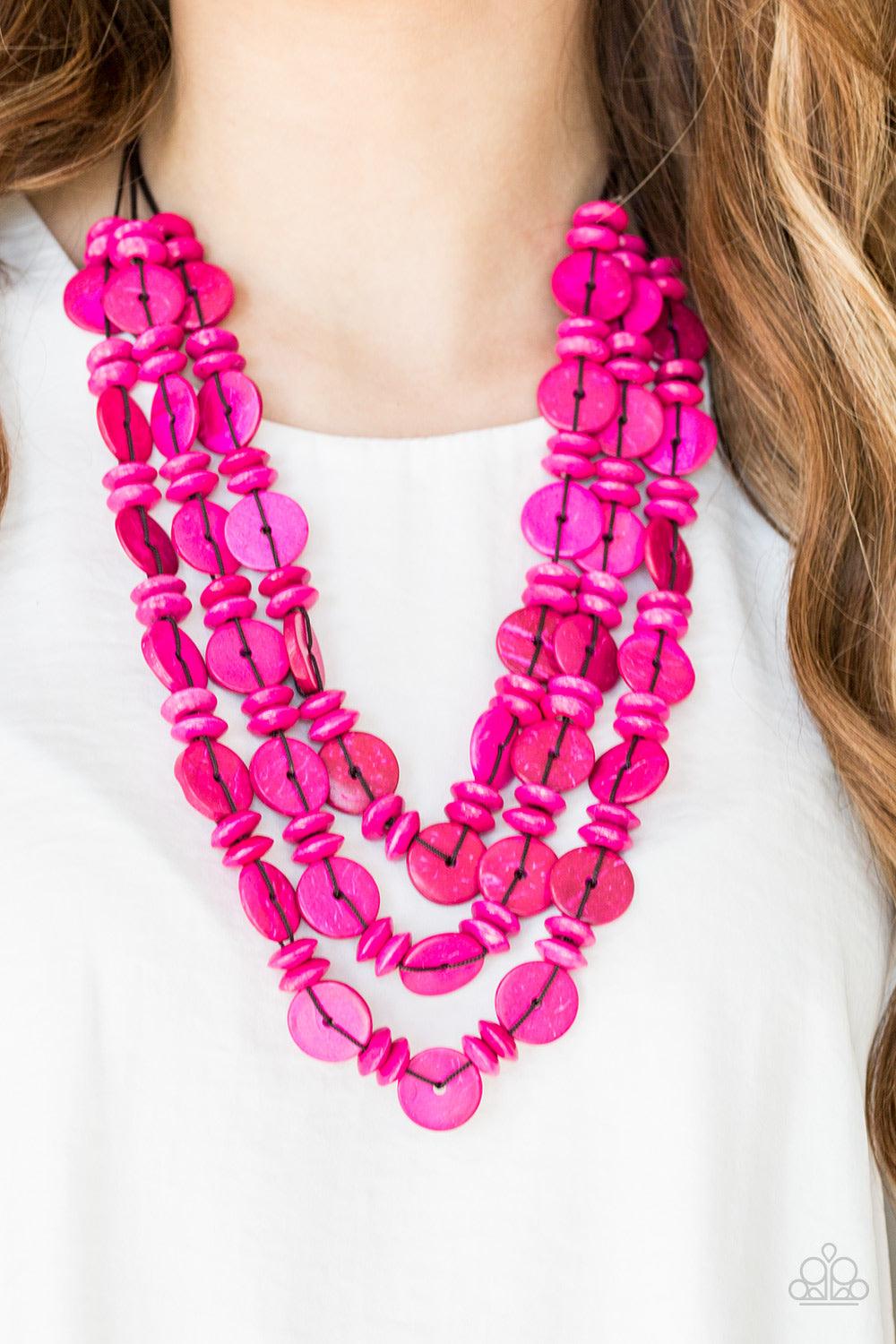 Barbados Bopper Pink Necklace - Jewelry by Bretta