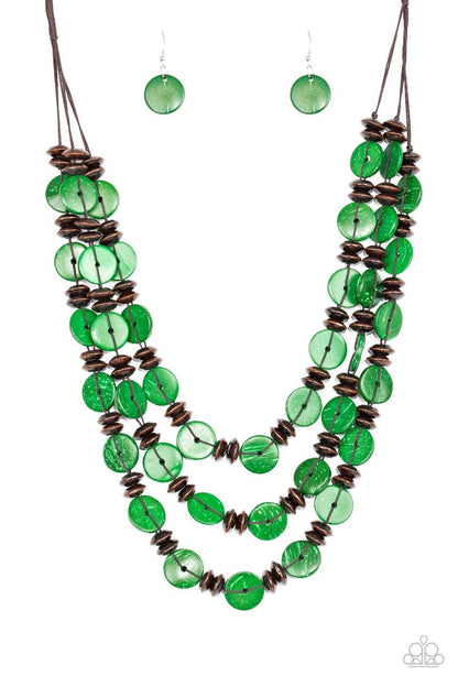 Key West Walkabout Green Necklace - Jewelry by Bretta