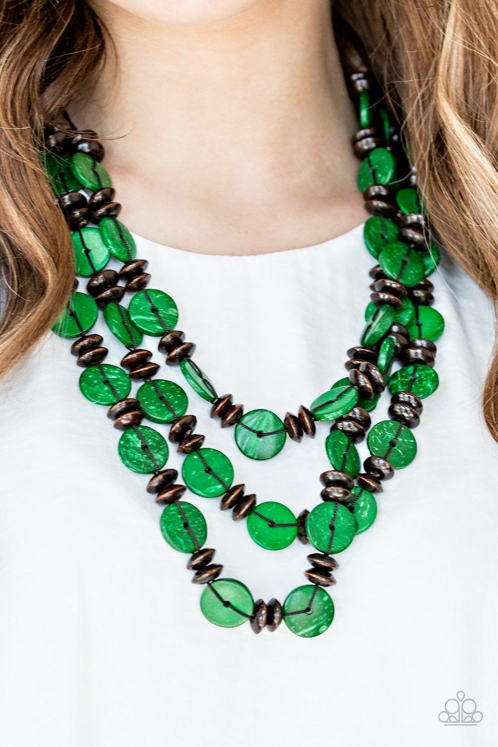 Key West Walkabout Green Necklace - Jewelry by Bretta