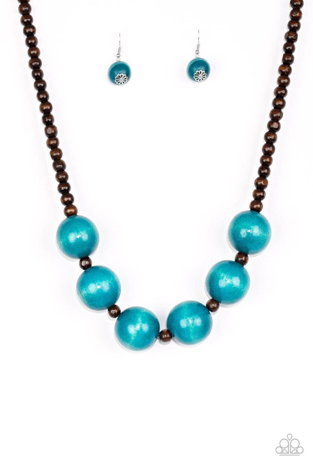 Paparazzi Accessories-Oh My Miami - Blue Necklace
