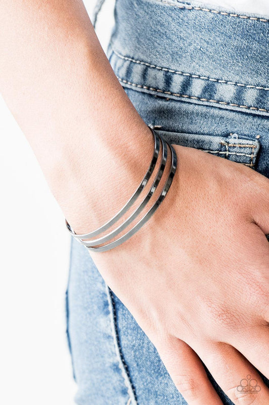 Paparazzi Accessories-Street Sleek - Black Bracelet