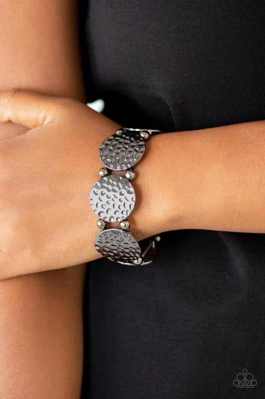 Paparazzi Accessories-GLISTEN and Learn - Black Bracelet