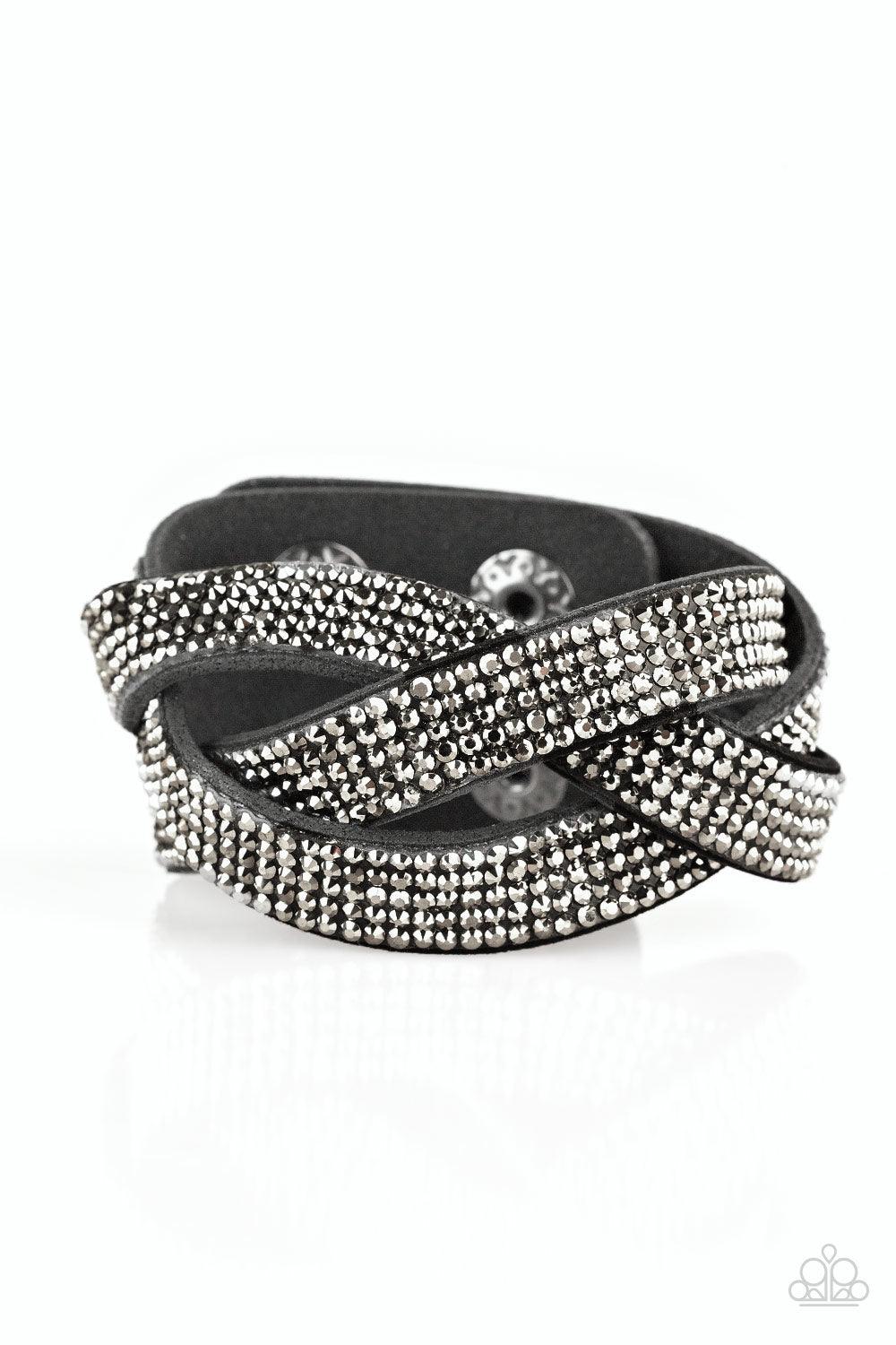 Paparazzi Accessories-Nice Girls Finish Last - Black Bracelet
