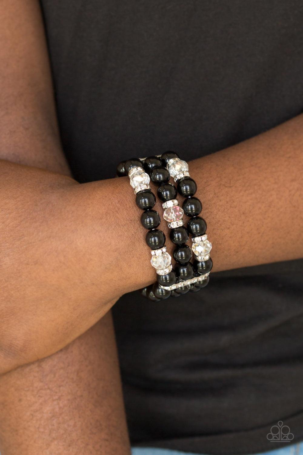 Paparazzi Accessories-Undeniably Dapper - Black Bracelet