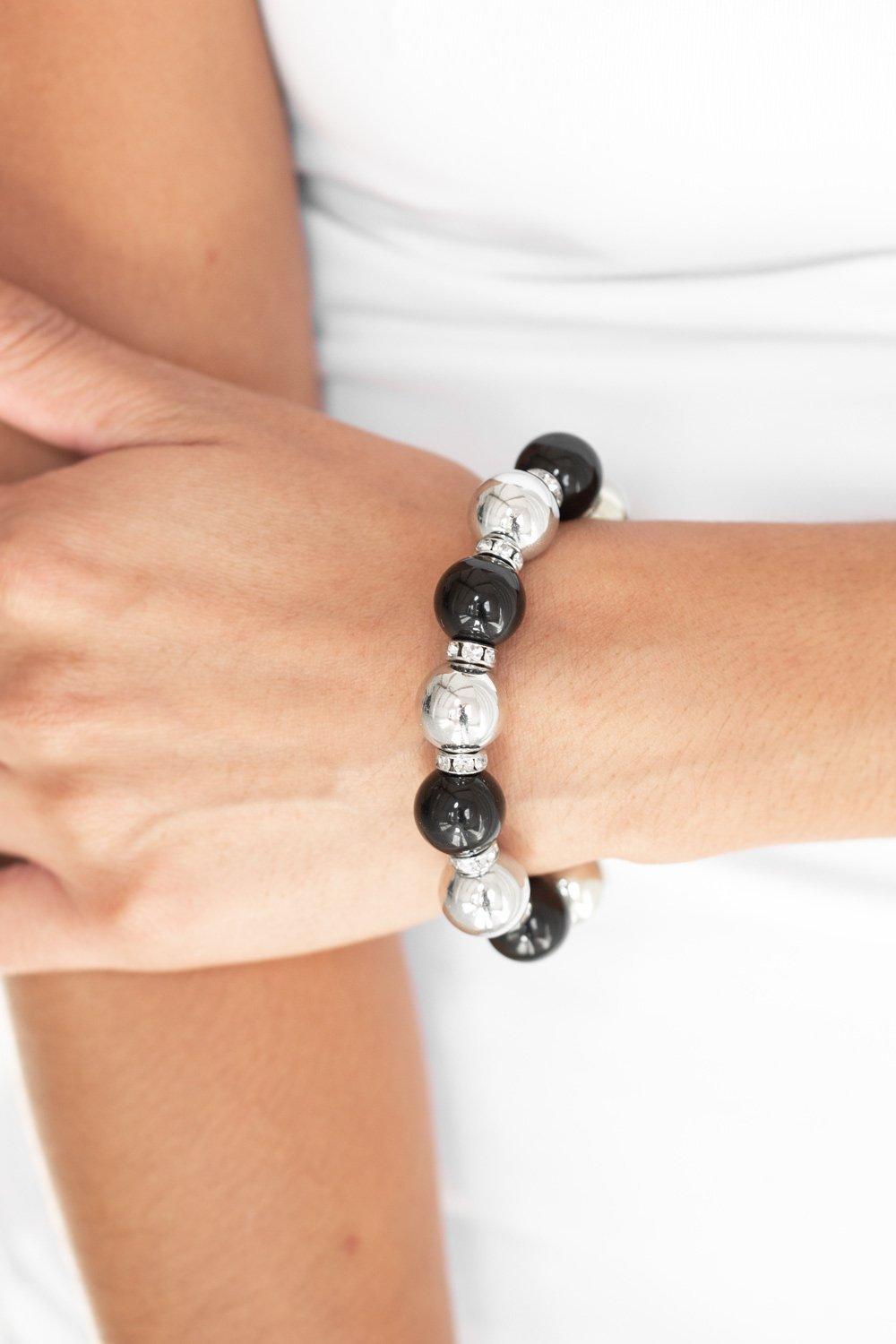 Paparazzi Accessories-So Not Sorry - Black Bracelet