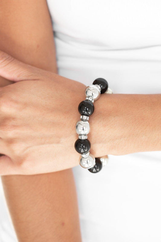Paparazzi Accessories-So Not Sorry - Black Bracelet