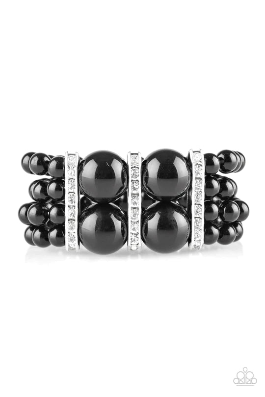 Romance Remix Black Bracelet - Jewelry by Bretta