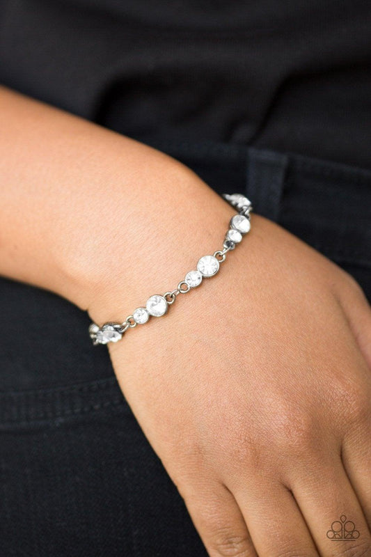 Paparazzi Accessories-Twinkle Twinkle Little STARLET - Black Bracelet