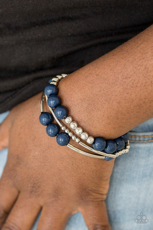 Paparazzi Accessories-New Adventures - Blue Bracelets