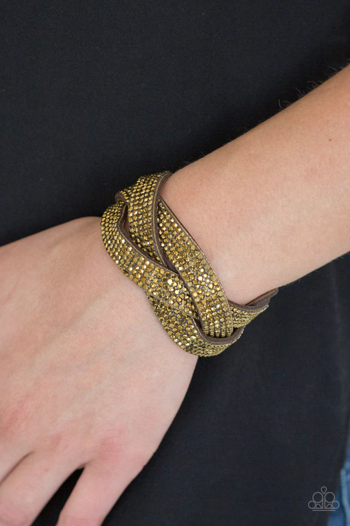 Molten Mogul Green Bracelet - Jewelry by Bretta