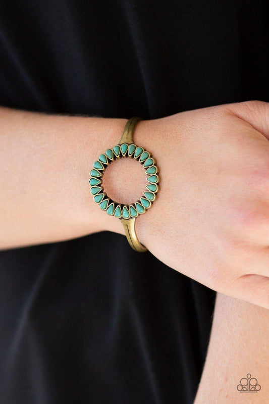 Paparazzi Accessories-Divinely Desert - Brass Cuff Bracelet
