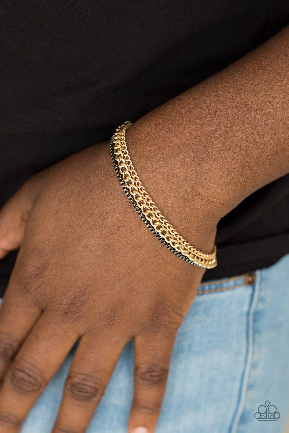 Industrial Icon Gold Bracelet - Jewelry by Bretta