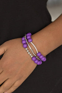 Paparazzi Accessories-New Adventures - Purple Bracelets