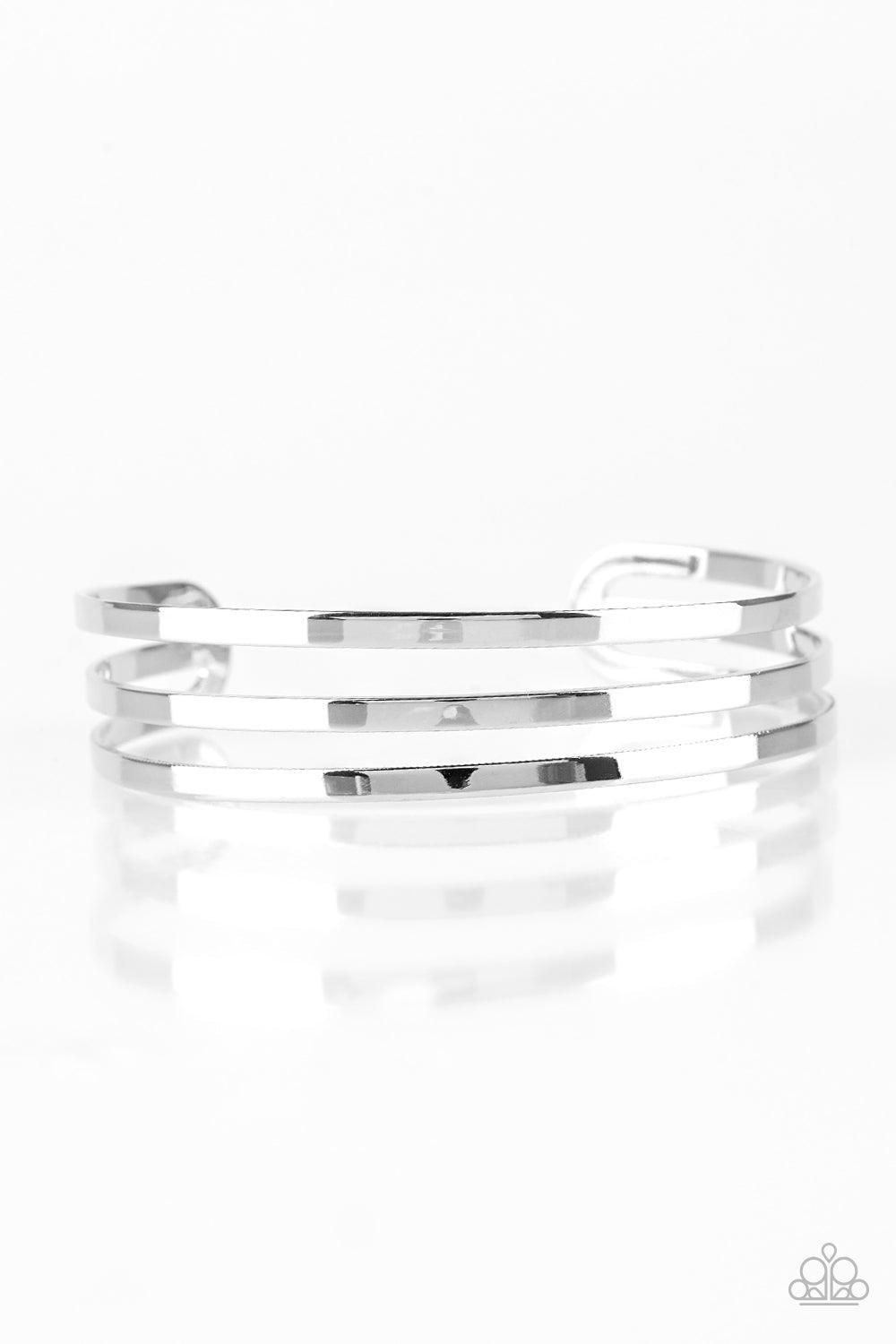 Paparazzi Accessories-Street Sleek - Silver Bracelet