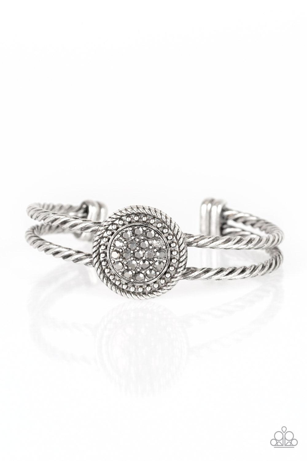 Paparazzi Accessories-Definitely Dazzling - Silver Cuff Bracelet