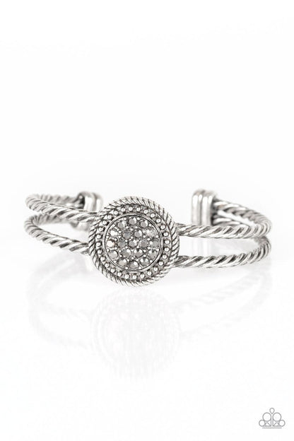 Paparazzi Accessories-Definitely Dazzling - Silver Cuff Bracelet
