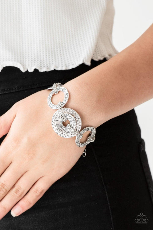 Paparazzi Accessories-Way Wild - Silver Bracelet
