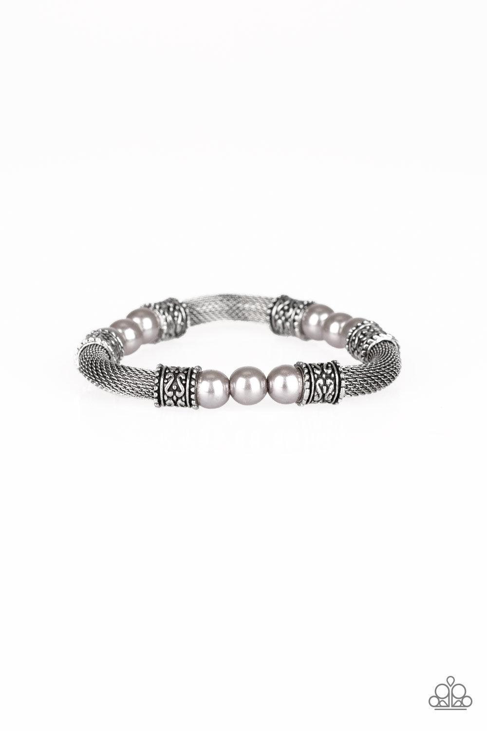 Paparazzi Accessories-Talk Some SENSEI - Silver Bracelet